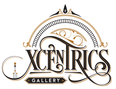 Antiques Logo - Xcentrics Gallery, Fort Lauderdale, One of A Kind Antiques
