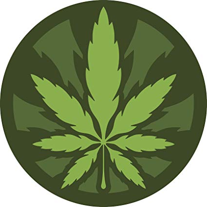 Rastafarian Logo - Simple Marijuana Rastafarian Weed Leaf Cartoon Logo Icon
