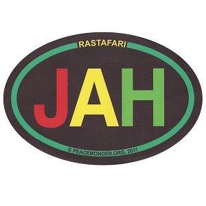 Rastafarian Logo - CS380 Rastafarian JAH Colorful Oval Reggae Rasta Bob Marley Sticker Decal