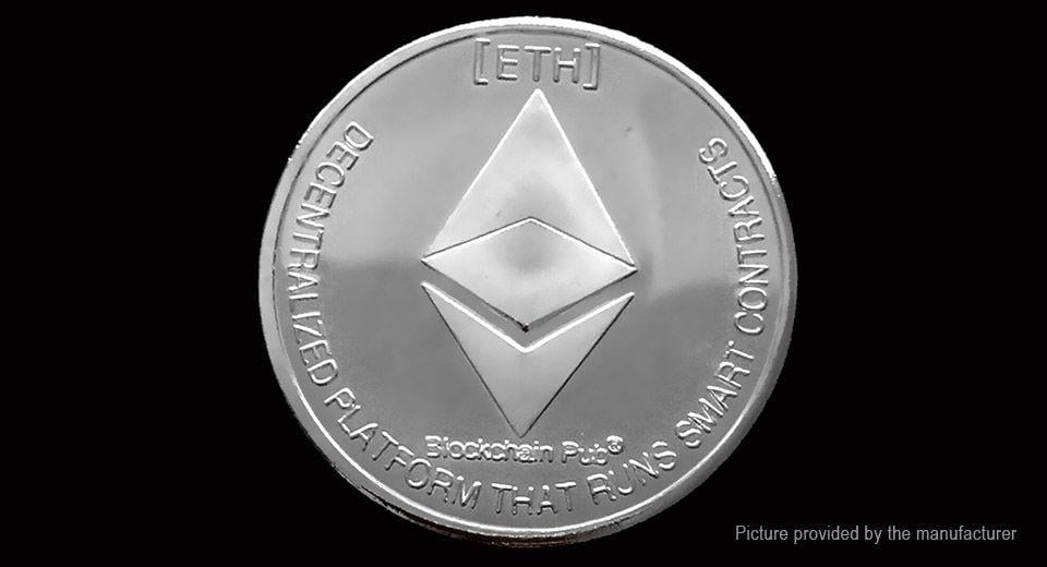 Ethercoin Logo - $1.84 Ethereum Ethercoin Commemorative Collection Metal Coin at FastTech -  Worldwide Free Shipping