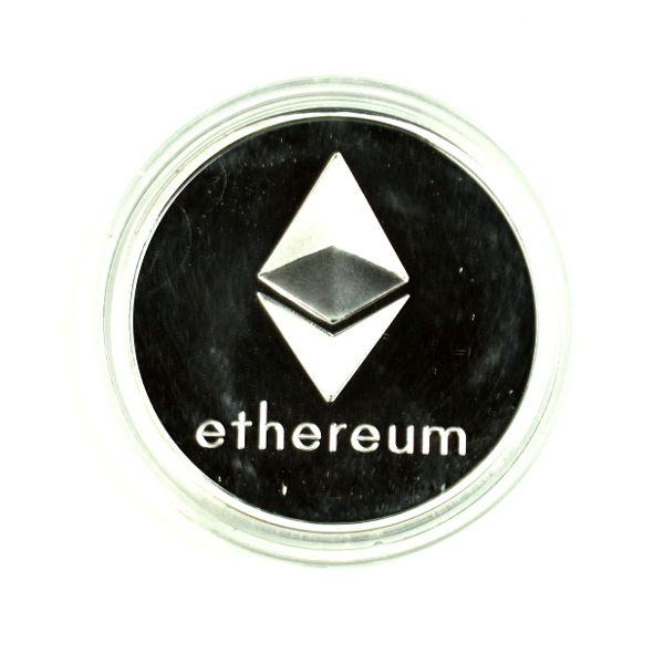 Ethercoin Logo - Ethereum Silver Novelty Coin - $4.99 : Cryptomined.com