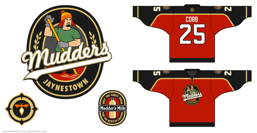 Mudders Logo - jaynestown mudders | Dave's Geeky Hockey