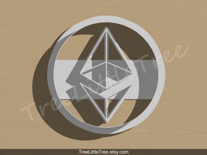 Ethercoin Logo - Ether Coin Cookie Cutter. Unique Cookie Cutter