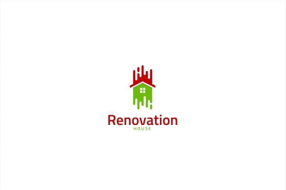 Renovation Logo - Home Paint Renovation Logo
