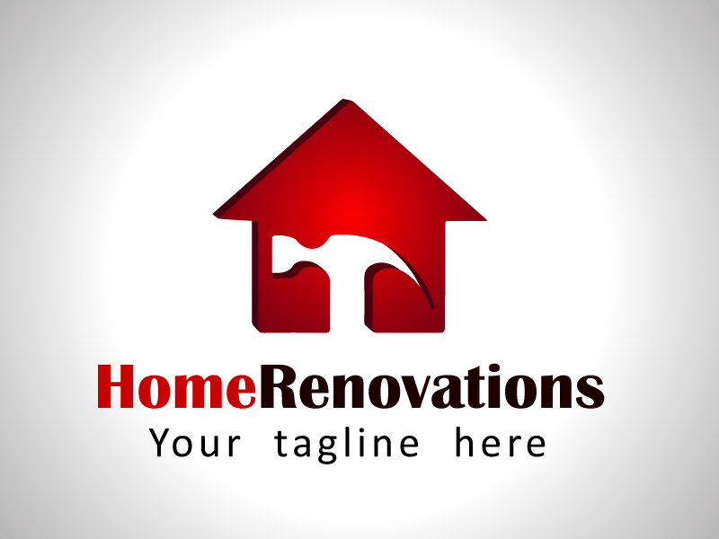 Renovation Logo - Home Renovation Logo Template