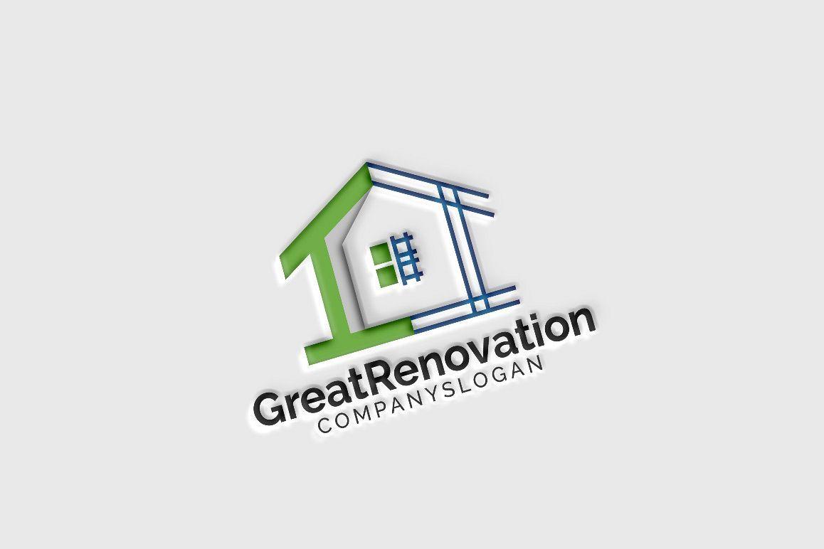 Renovation Logo - House Construction Renovation Logo