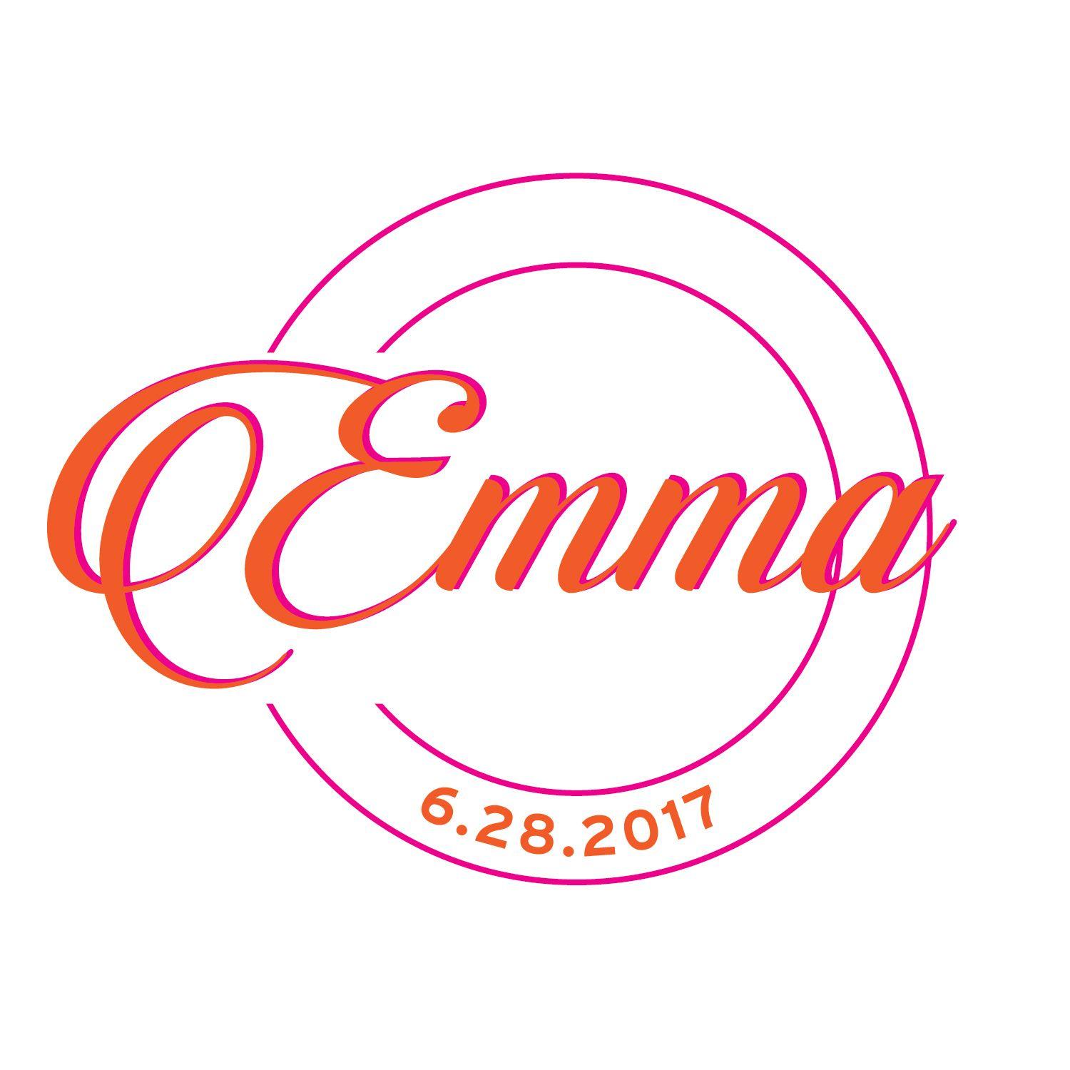 Emma Logo - Emma Bat Mitzvah Logo by iSparkleEvents. Custom Mitzvah logos, event ...