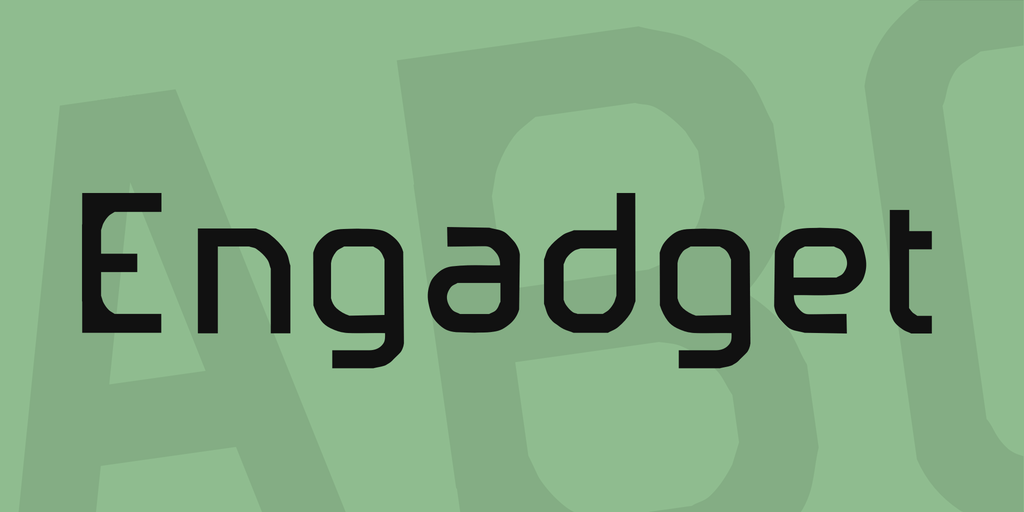 Engaget Logo - Engadget Font · 1001 Fonts