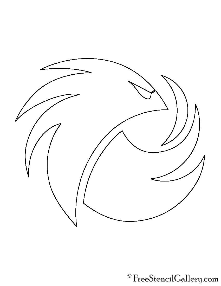 PHOENIX1 Logo - Phoenix1 Logo Stencil | Free Stencil Gallery
