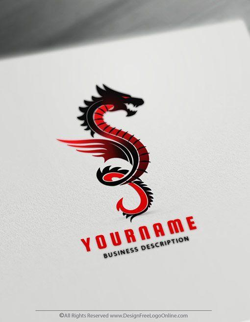 Drogon Logo - Online Dragon Tattoo - Dragon Logo Maker - Dragons Logo Ideas