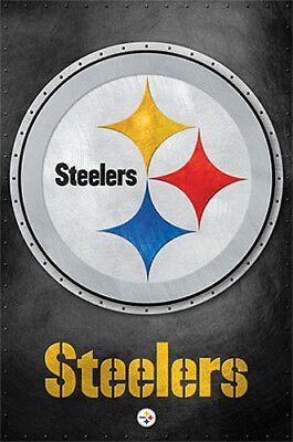 Steelmark Logo - PITTSBURGH STEELERS Official NFL Football Team Steelmark Logo Wall ...