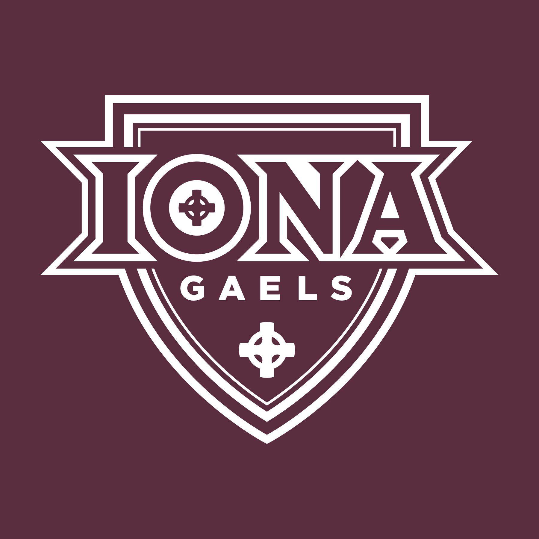 Iona Logo - Primary Logo Iona College Heavy Blend Hoodie - Maroon