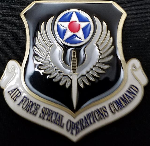 AFSOC Logo - USAF AFSOC US Air Force Special Operations Command V4 Challenge Coin Challenge Coins