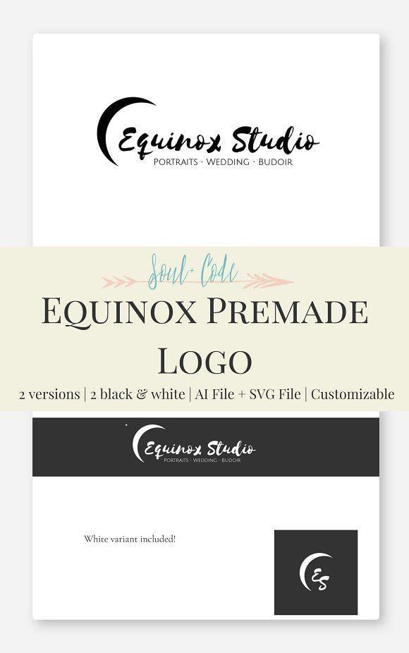 Equinox Logo - Equinox Premade Logo by Soul Code. Boho Design