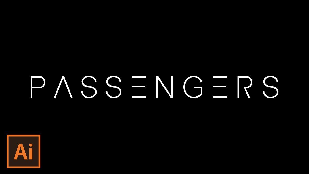 Passenger Logo - Logo Design Process | Adobe Illustrator CC 2015 (Passengers Movie)