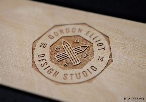 Engraved Logo - Wood Engraved Logo Mockup 01. Buy this stock template and explore ...