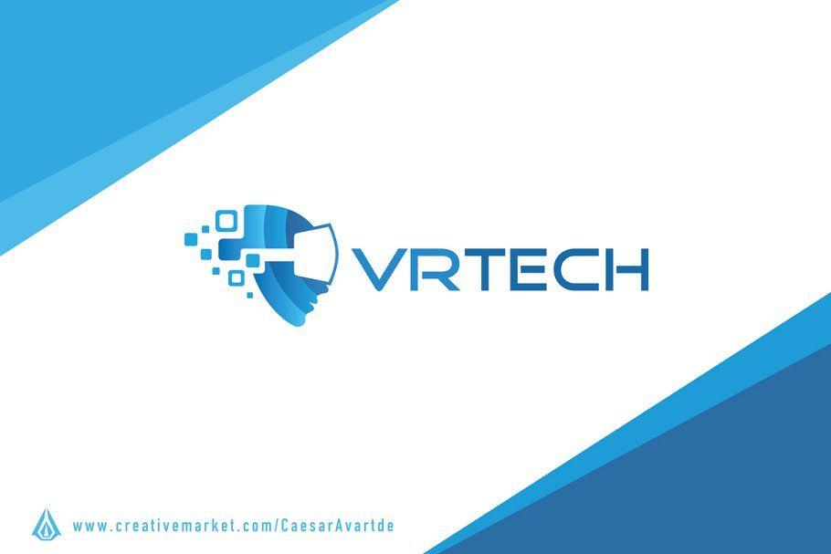 Virtuality Logo - Virtual Reality Logo Template