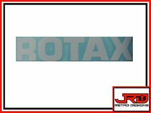 Rotax Logo - Details about Rotax Logo Vinyl Sticker in White