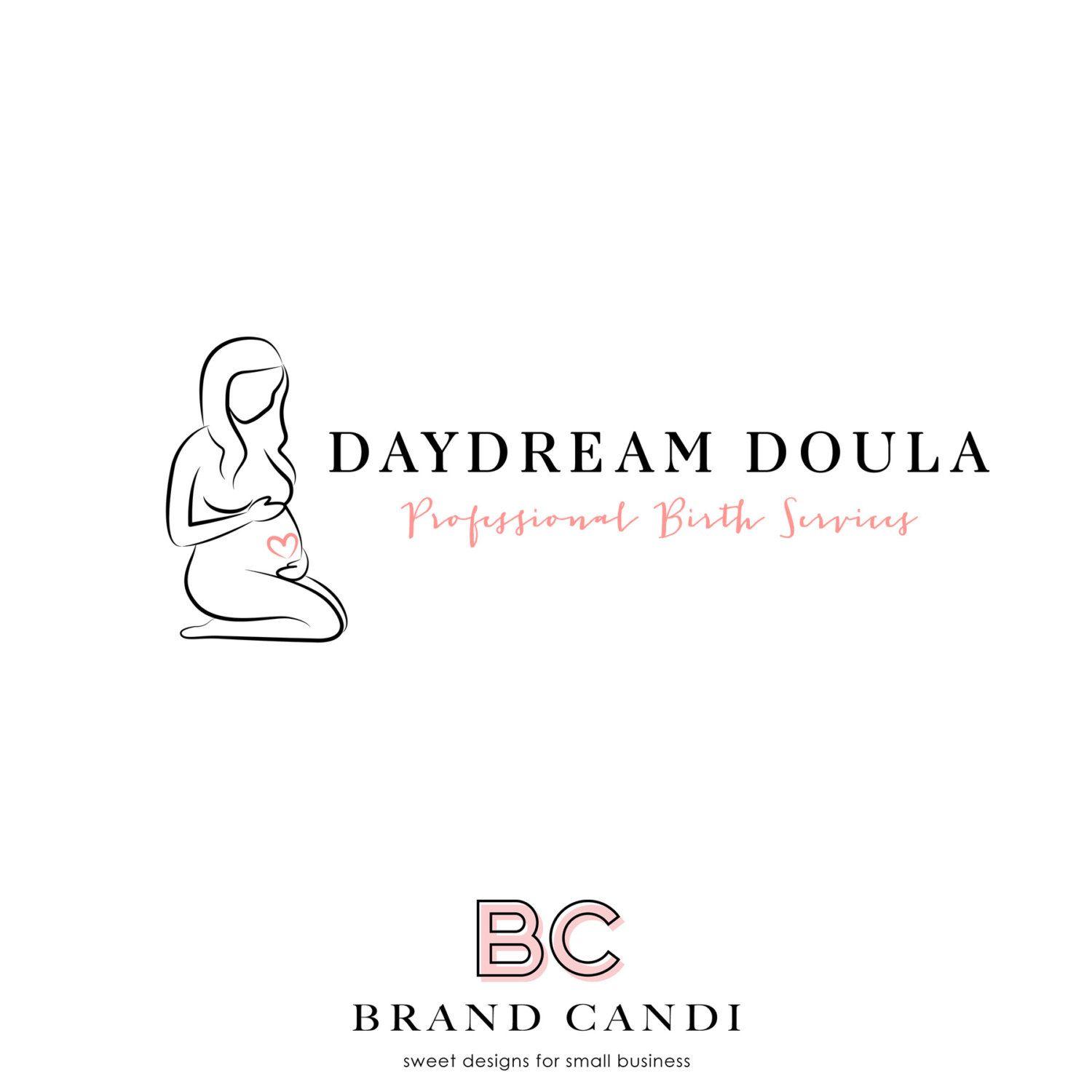 Doula Logo - Doula Logo - Premade Logo Design - Maternity Logo - Baby Logo - Newborn  Logo - Pregnancy Logo - Belly to Baby - Midwife Logo -