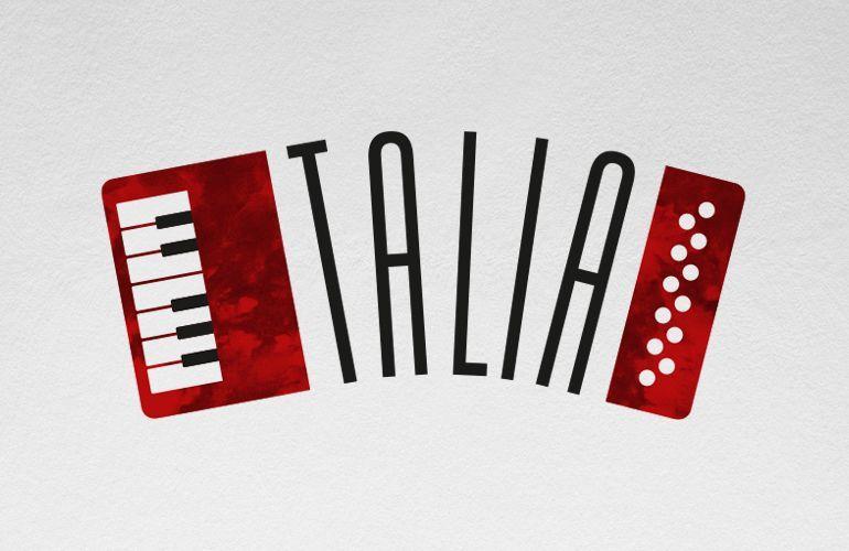 Accordion Logo - Talia 'accordion' logo designed by The Joneses. Accordions. Logos