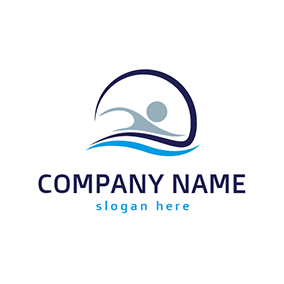 Swimming Logo - Free Swimming Logo Designs. DesignEvo Logo Maker