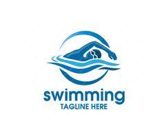 Swimming Logo - 29 Best Swim logo images in 2019 | Design logos, Waves logo, Brand ...