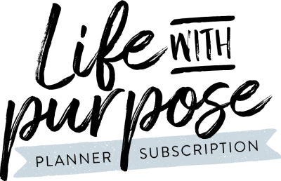 Purpose Logo - August 2019: Life with Purpose Monthly Planner Subscription ...