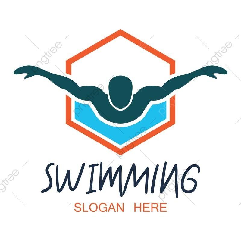 Swimming Logo - Swimming Logo With Text Space For Your Slogan / Tag Line, Vector