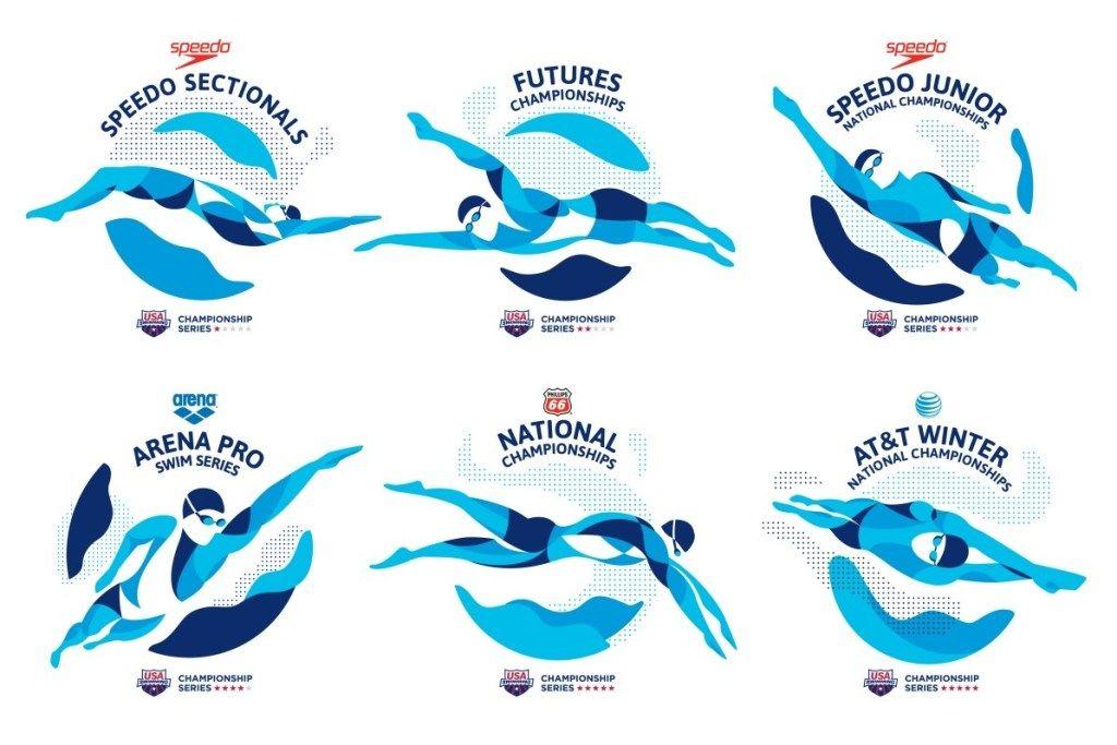 Swimming Logo - USA Swimming Rebrands Championship Logo Portfolio