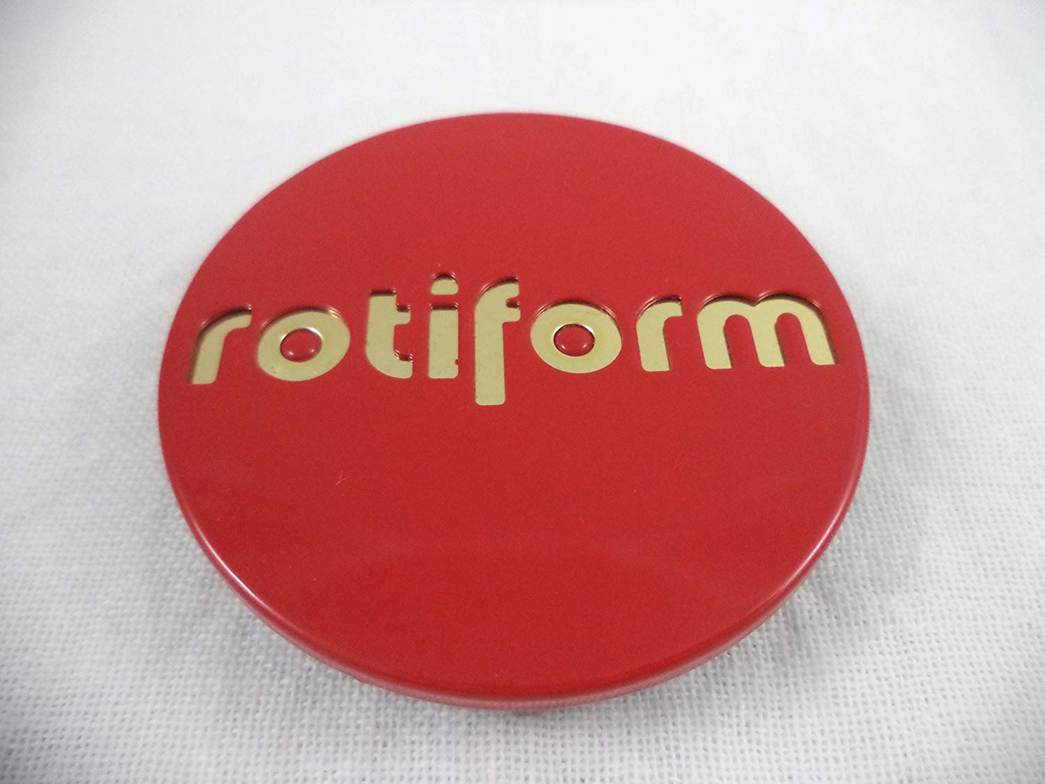 Rotiform Logo - Amazon.com: RotiForm Red/Gold Emblem Custom Wheel Center Caps # 1003 ...