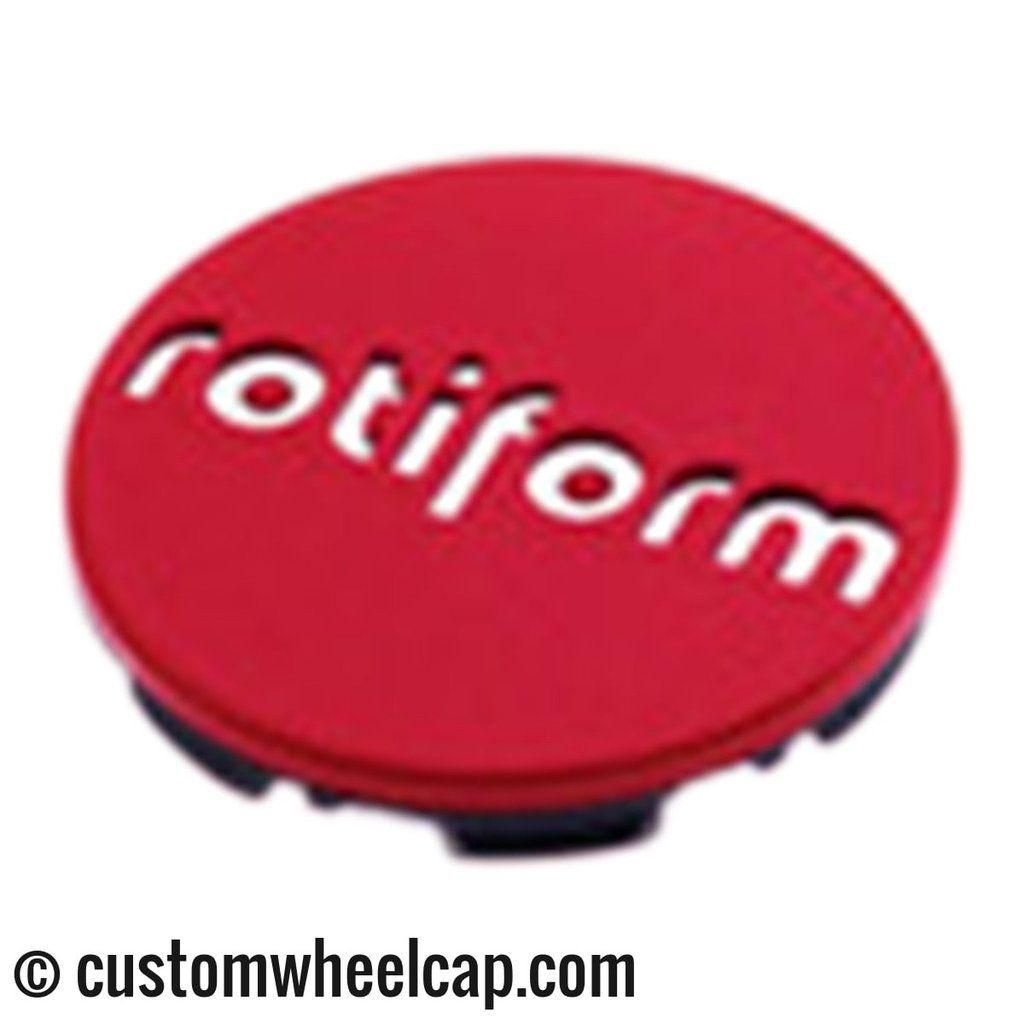 Rotiform Logo - Rotiform Center Cap Red With Chrome Logo 1003 40RC Snap In