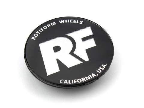 Rotiform Logo - Rotiform RF Black and Chrome Hex Center Cap (Sold Each)