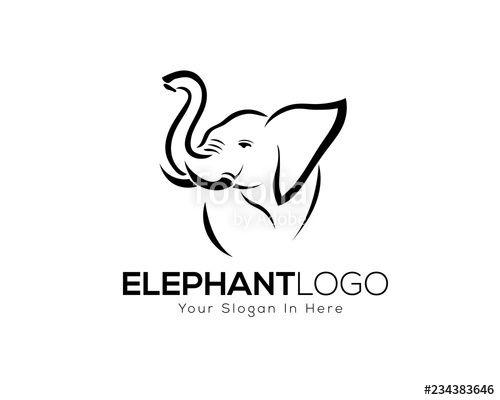 Elaphent Logo - drawing elephant logo style design inspiration