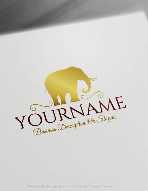 Elaphent Logo - Create a logo Free - Elephant Logo Templates brand