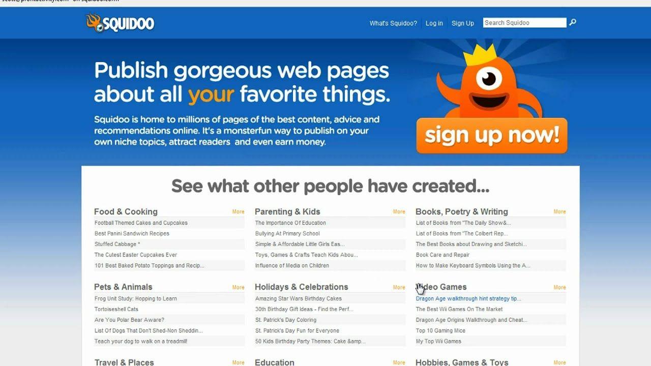 Squidoo.com Logo - How to Setup a Free Website on Squidoo (Part 1 of 2)