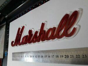 Marshall Logo - Details about Marshall logo badge any color transparent blue red white  mirror 240 mm= 9.5''