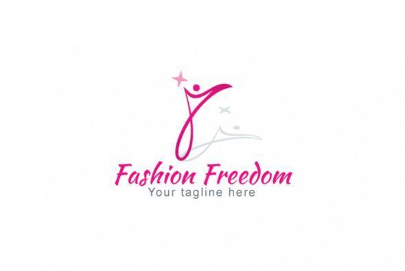 Glamous Logo - Fashion Freedom - Glamorous Figure Iconic Stock Logo