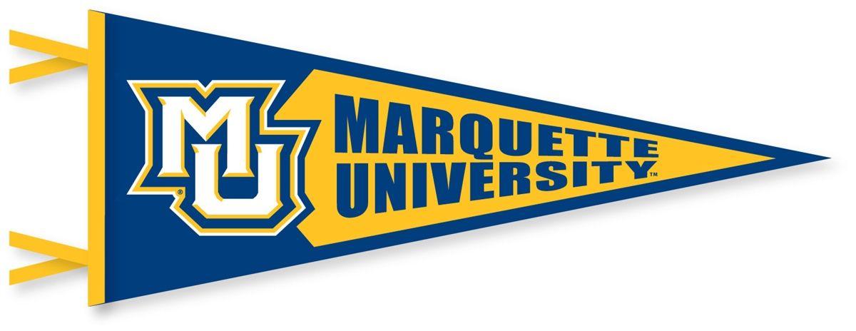 Marquette Logo - Logo Pennant