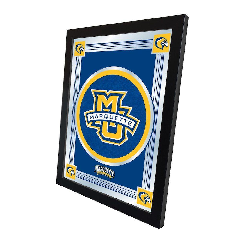 Marqutte Logo - Marquette Logo Mirror by Holland Bar Stool