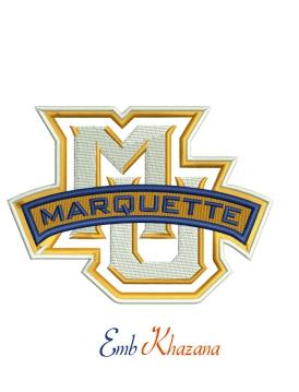 Marquette Logo - Marquette Logo embroidery design