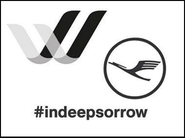 Germanwings Logo - indeepsorrow: After plane crash, Germanwings, Lufthansa change logos ...