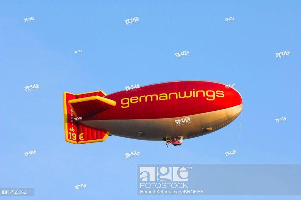 Germanwings Logo - Germanwings logo on a blimp, Stock Photo, Picture And Rights Managed ...