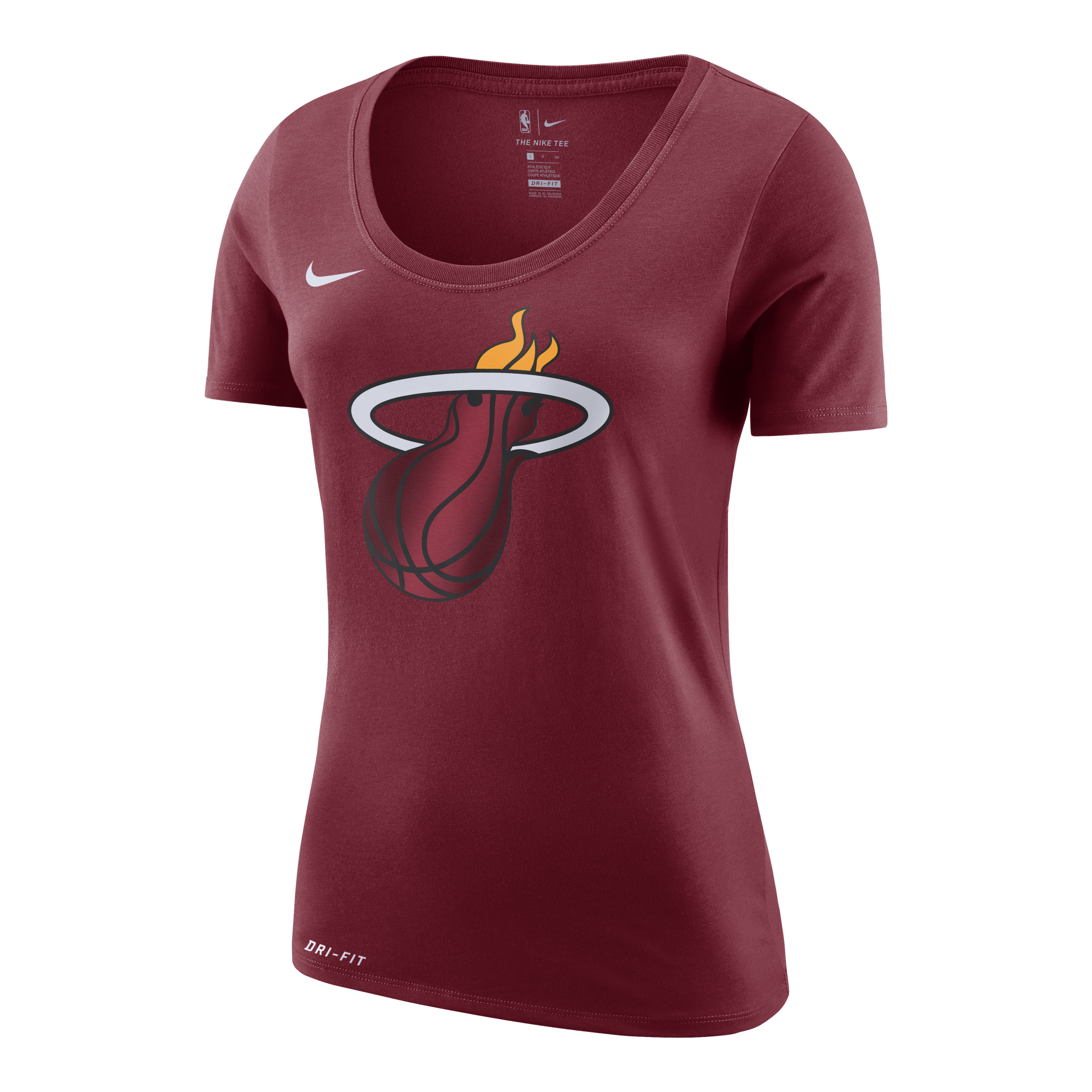 NikeStore Logo - Nike Miami HEAT Ladies Dry-FIT Logo Tee
