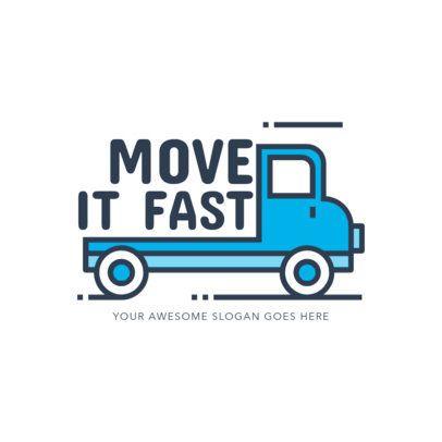 Movers Logo - Moving Company Logo Maker with Truck Graphics 1181e