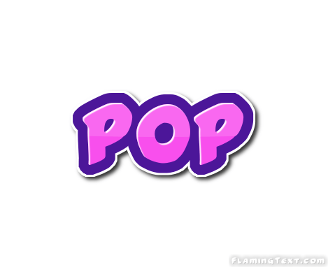 Pop Logo - Pop Logo. Free Name Design Tool from Flaming Text