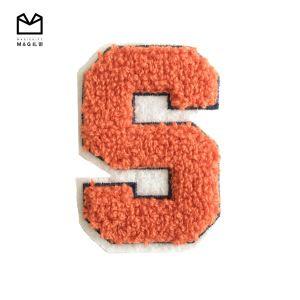 Chenille Logo - Custom design letter 3D logo tower chenille embroidery patch/badge