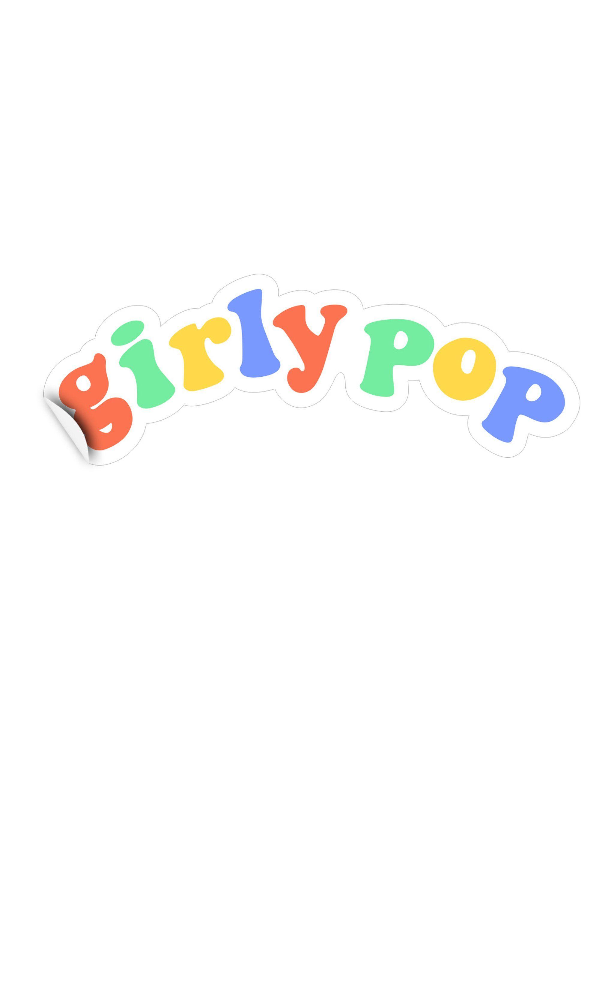 Pop Logo - Girly Pop Logo Sticker