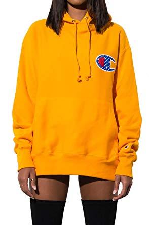 Chenille Logo - CHAMPION Reverse Weave Sublimated Big C Chenille Logo Pullover Hoodie  Sweatshirt