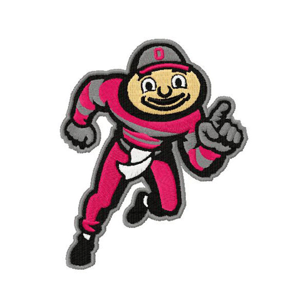 Buckeye Logo - Brutus Buckeye embroidery design INSTANT download