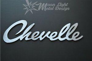 Chevelle Logo - Details about Chevy Chevelle Logo Large Metal Sign Metal Garage sign  Chevrolet Metal Art 3